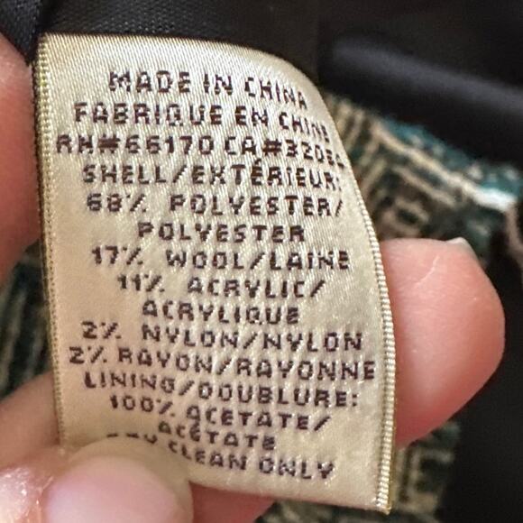 Womens Tweed Skirt Flounce Hem Herringbone Pencil Skirt - Picture 6 of 7